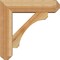 Ekena Millwork Legacy Craftsman Rough Sawn Bracket w/ Offset Brace, Western Red Cedar, 6"W x 20"D x 20"H BKT0604X20X20LEC04RWR - alternate 4